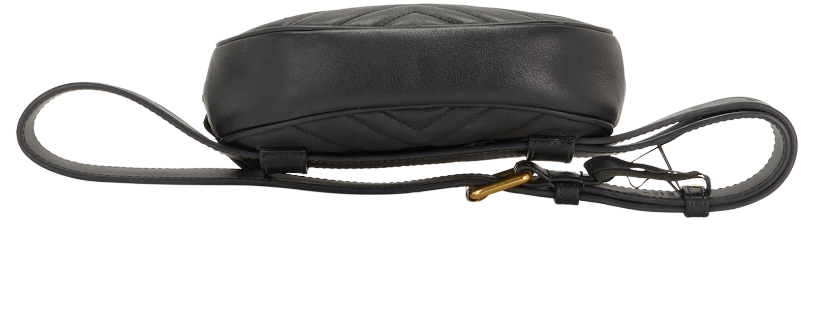 GG Marmont Quilted Belt Bag, &pound;320, Handbags, Black, Leather, Top view